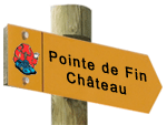 direction la Pointe de Fin Château